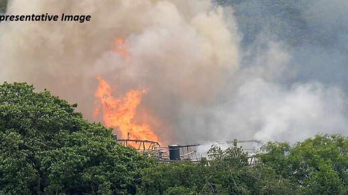 Huge explosion rocks NSCN K-YA camp near Changlai village in Myanmar