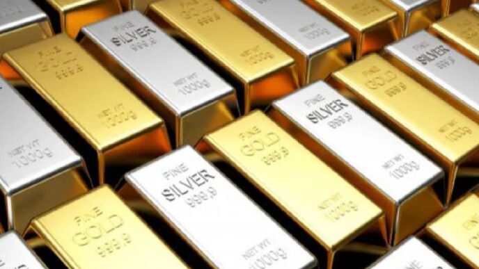 Gold and Silver prices fall sharply as global trends weigh on bullion