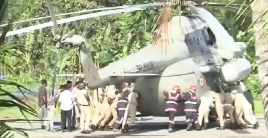 Landing gone wrong: Presidential chopper hits trouble on new helipad