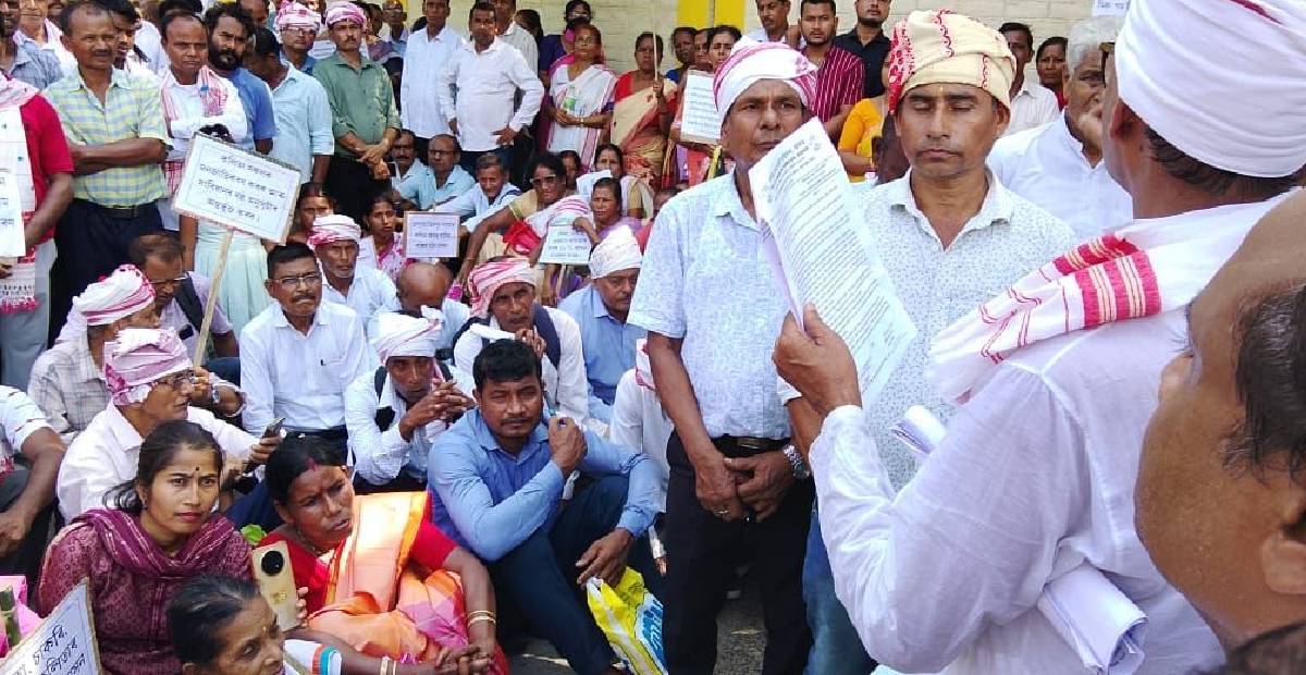 Kalita community stages massive protest...