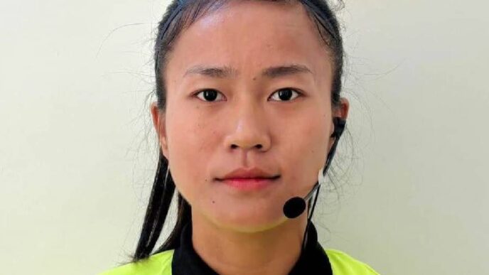 Young Mizo referee Nupuii Khiangte earns spotlight in international football