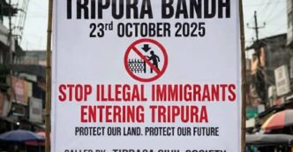 Tripura shuts down as civil society calls 24-hour bandh over ILP, Tiprasa Accord and illegal migration issues
