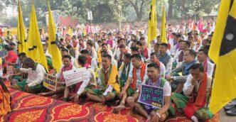Bodo groups stage sit-Iin at Jantar Mantar, demand implementation of Bodo Accord 2020