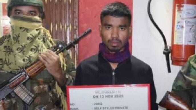 ULFA cadre surrenders in Tirap after joint operation by security forces