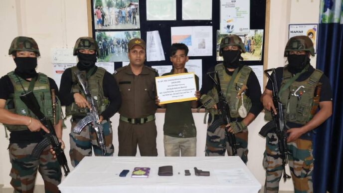 Assam Rifles arrest NSCN (K-YA) cadre in Changlang in Arunachal Pradesh