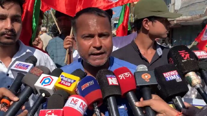 KMSS protests Election Commission’s ‘Special Revision’ move in Assam