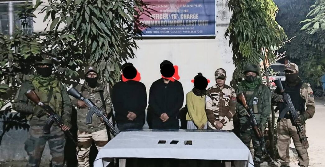 Manipur Police, Assam Rifles arrest three KCP (MFL) cadres over Sangai Festival bomb threat