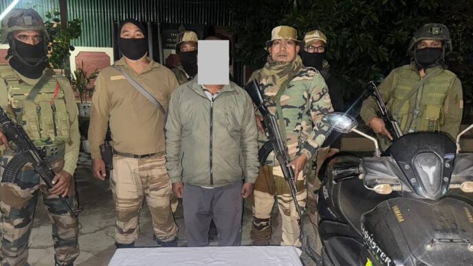 Active UNLF (K) cadre arrested in Kakching, arms and cash recovered