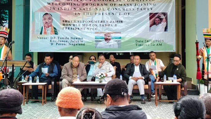Mass induction in Jalukie: 417 join Congress, NPCC calls for unity ahead of 2028 polls