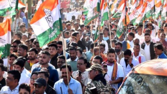 Massive Youth Congress protest in Guwahati against Election Commission’s special voter revision
