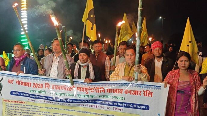 Flames of frustration: ABSU’s torch rally demands full execution of BTR Accord