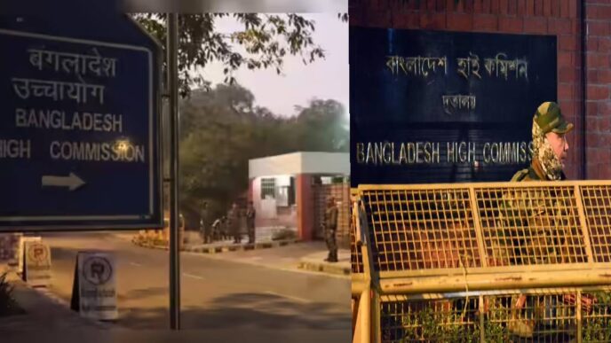 Protest erupts outside Dhaka Mission in Delhi, cops lathi charge crowd