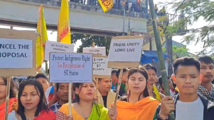 Haflong sees massive uprising as tribal bodies oppose ST status for six communities