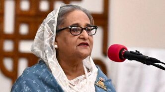 Hasina blames Yunus government for violence, warns India ties at risk