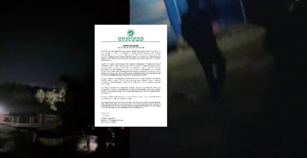 Torbung Incident: Kuki-Zo Council blames 'irresponsible' IDP resettlement; questions DC’s decision