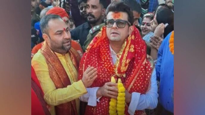 Sonu Nigam visits Kamakhya temple, seeks blessings ahead of Guwahati concert
