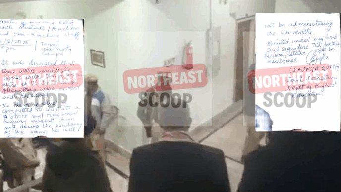 Borrowed paper, broken promises: Ministry of Education’ officials arrive like tourists at Tezpur University