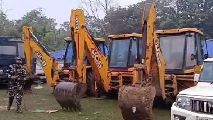 Massive eviction drive begins in Doboka to clear forest land in Hojai