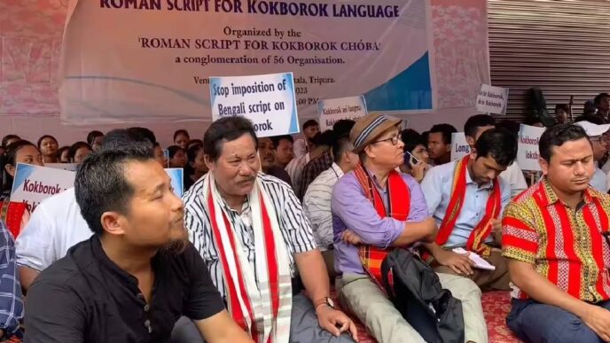Roman script issue reignites in Tripura, Tipra leaders demand clear state decision