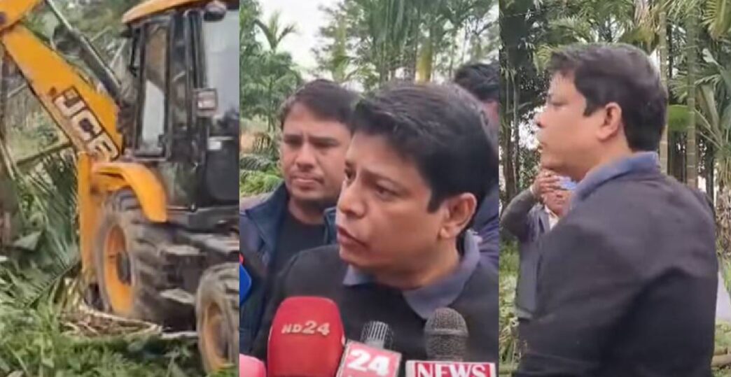 AIUDF leader tries to stop eviction drive In Doboka, arguments break out with officials