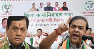 Is BJP district unit afraid of the current Chief Minister..and ignoring the former one?